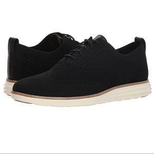 Cole Haan Knit Oxfords (Black)